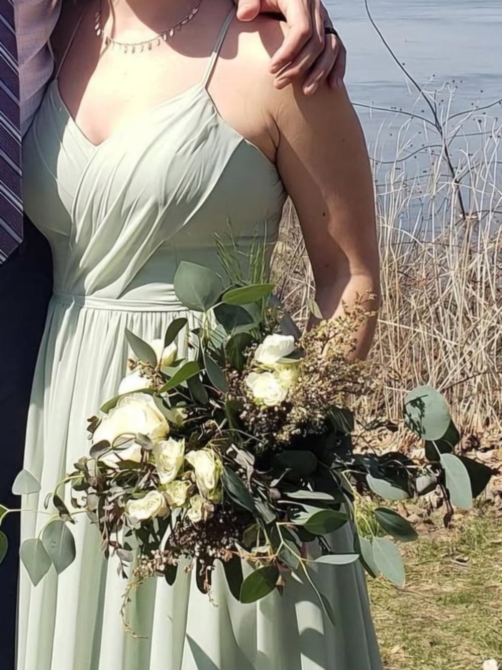 Azazie Chiffon Light Green Bridesmaid Dress